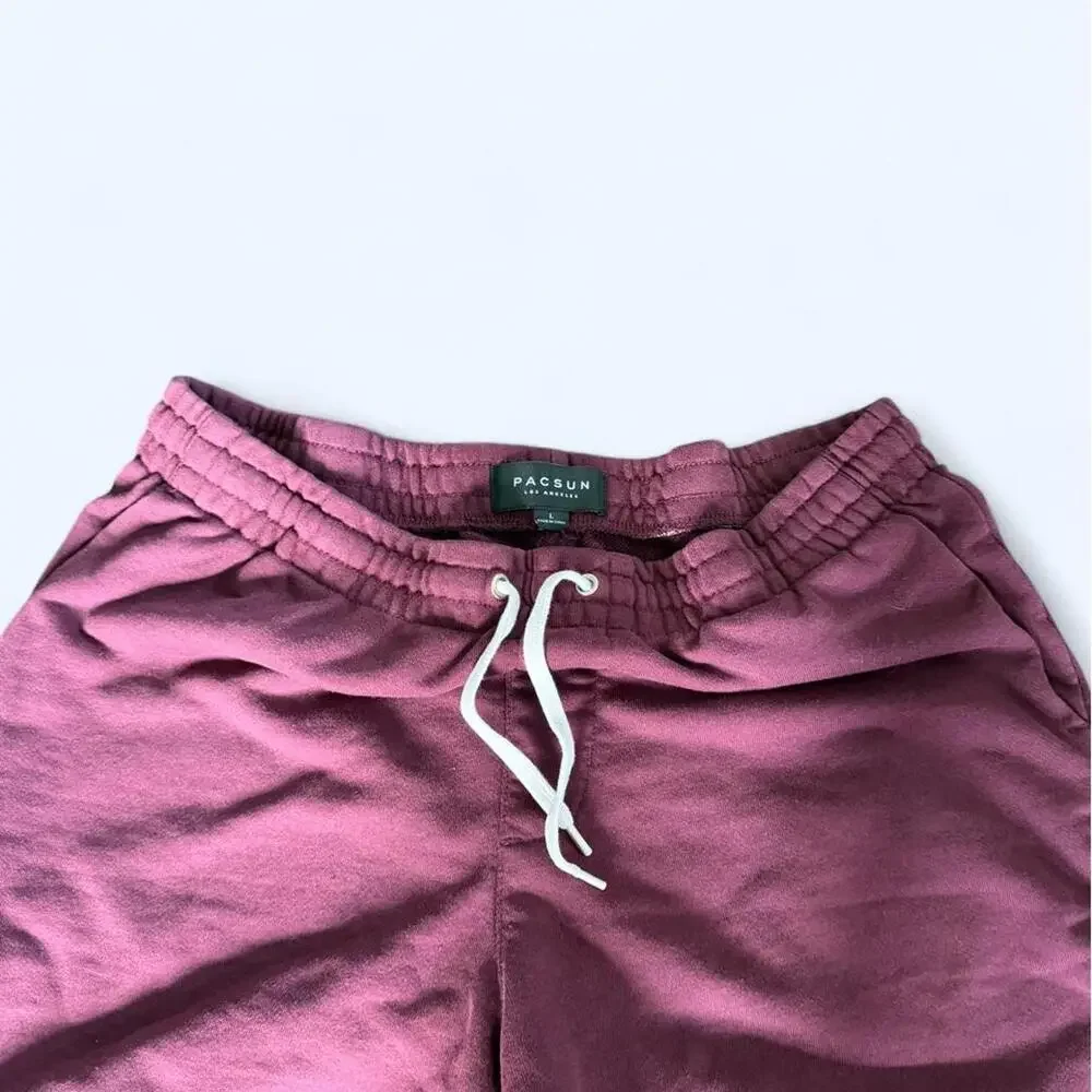 PacSun Burgundy Sweat Shorts – Men’s Large